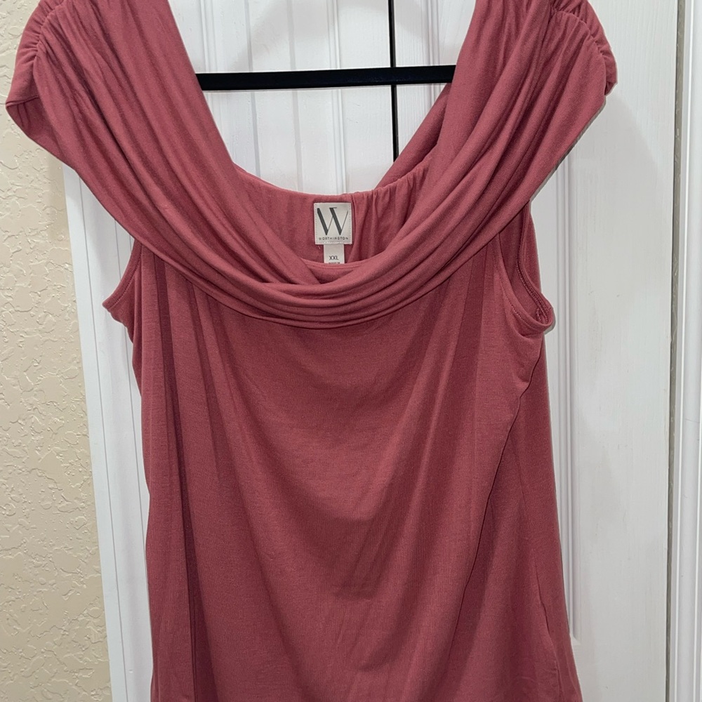 Pink Draped Top